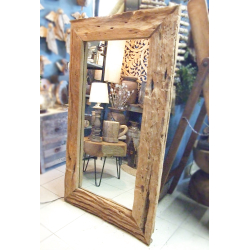 Lustro z drewna tekowego  140x80cm